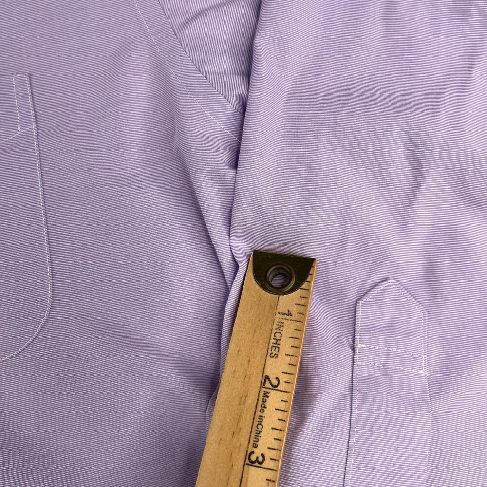 Brooks Brothers Regent Non Iron Shirt Purple Button Up Long Sleeve Mens 16.5 - Picture 3 of 14